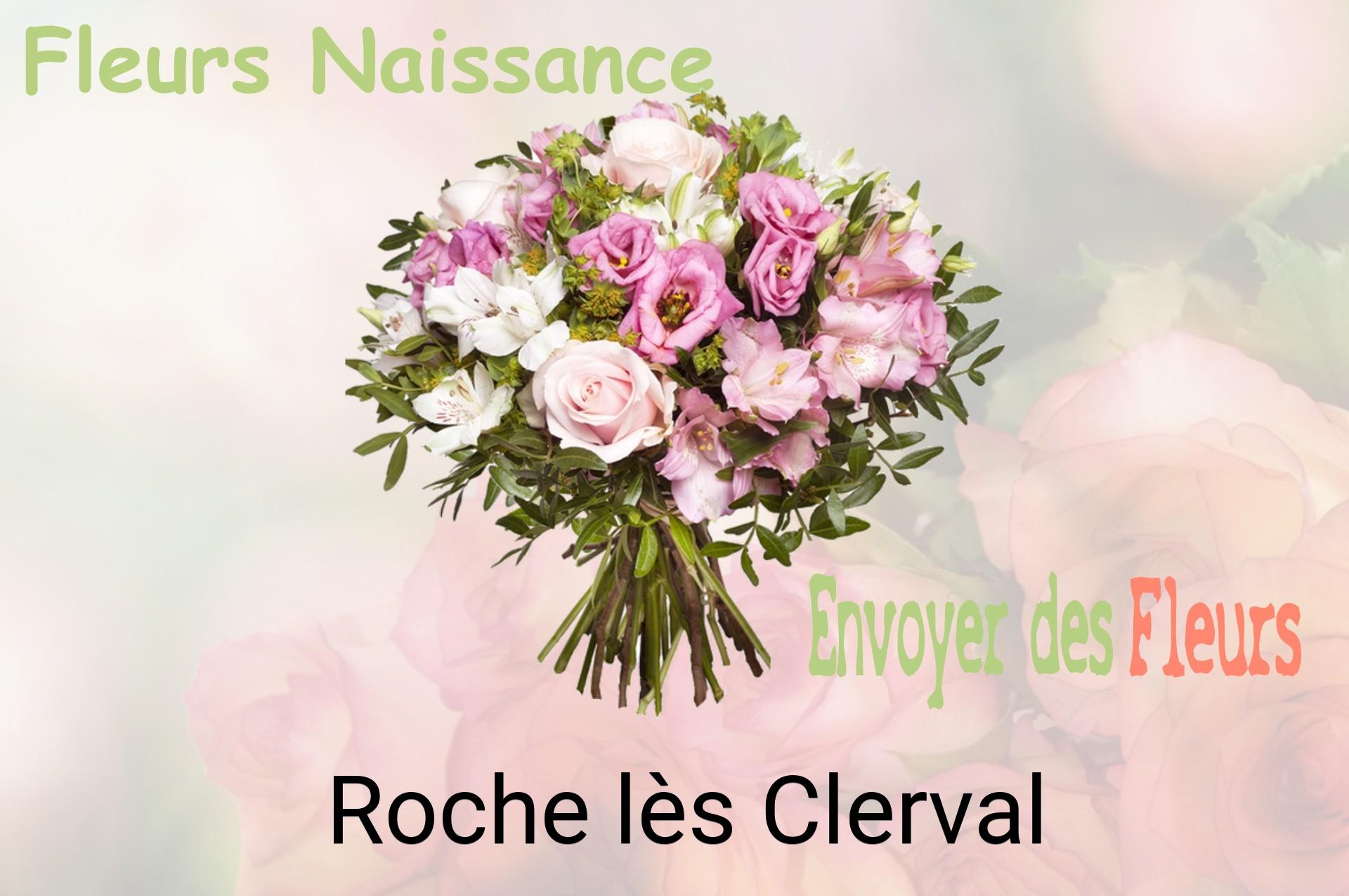 Bouquet de fleurs de naissance livré à Roche-lès-Clerval