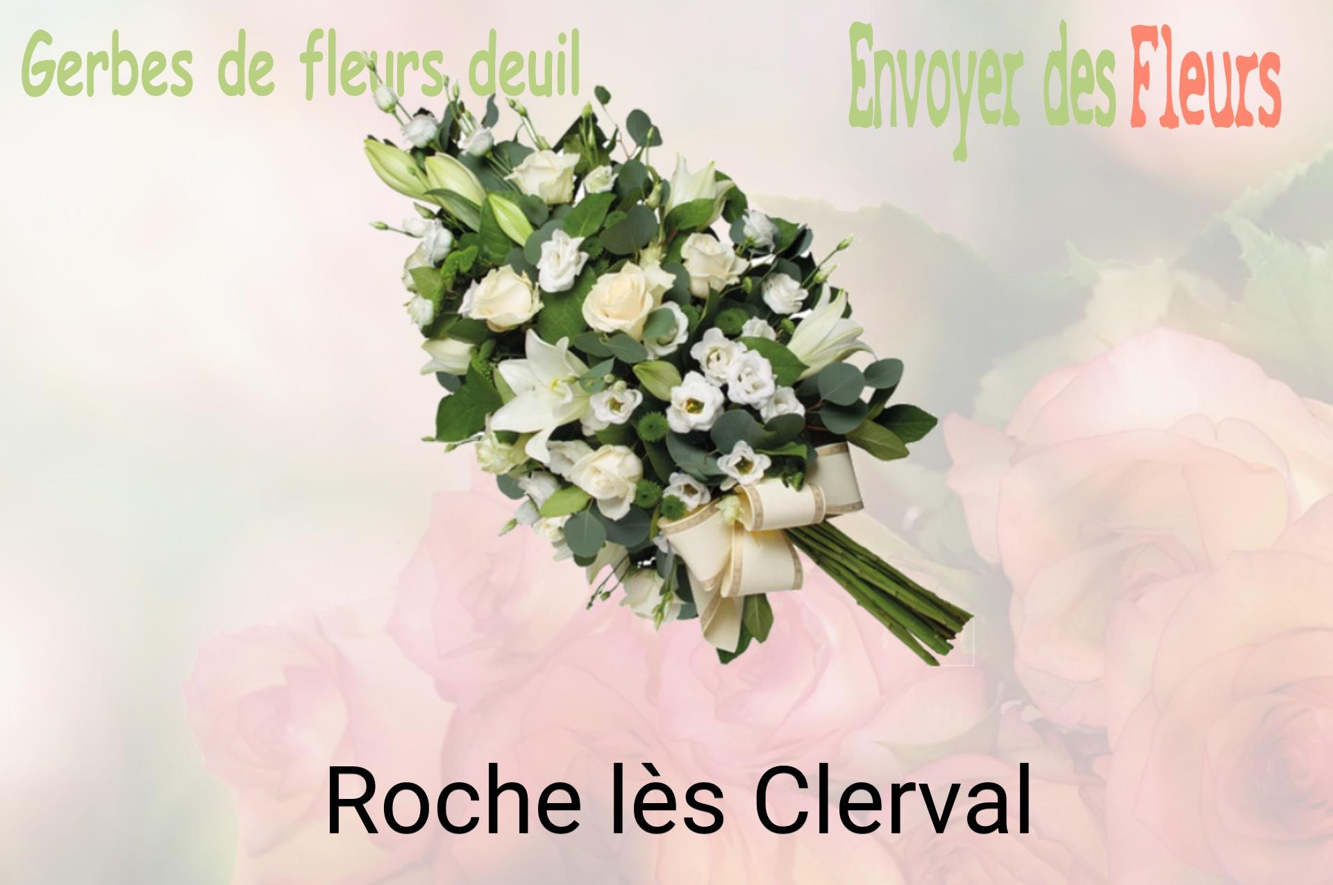 Gerbe de fleurs de deuil livrée à Roche-lès-Clerval